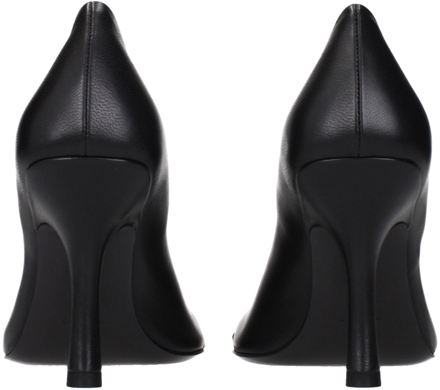 Burberry Black Leather High Heel Pumps