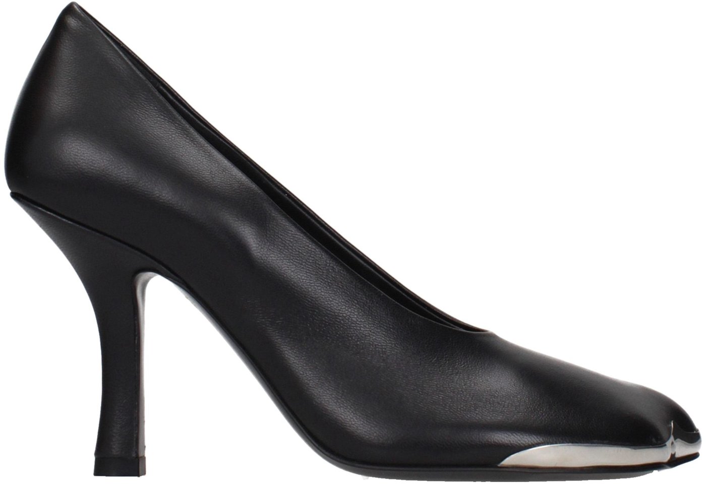 Burberry Black Leather High Heel Pumps