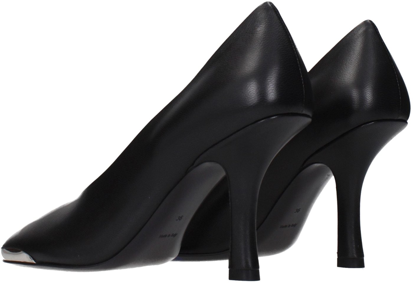 Burberry Black Leather High Heel Pumps