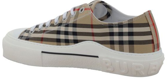 Burberry Brown Cotton Sneakers