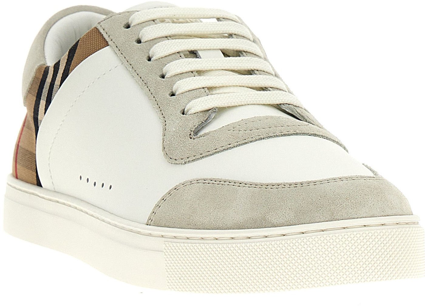 Burberry Multicolor Leather Low Top Sneakers