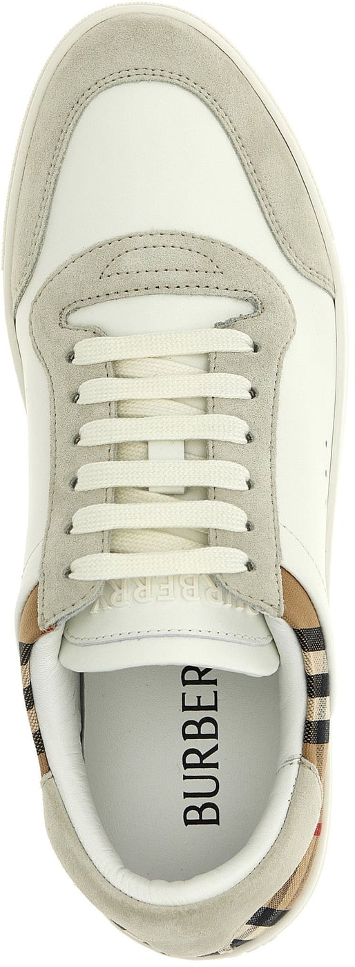 Burberry Multicolor Leather Low Top Sneakers