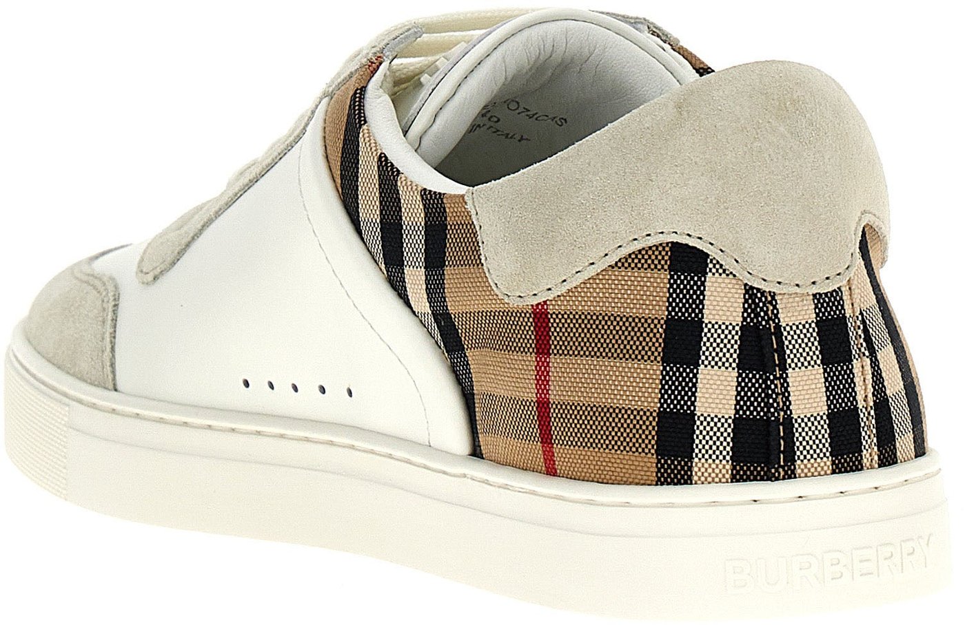 Burberry Multicolor Leather Low Top Sneakers