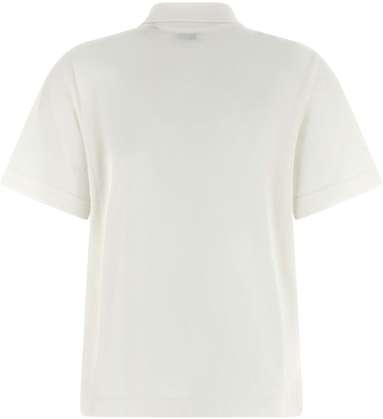 Burberry White Cotton Polo Shirt