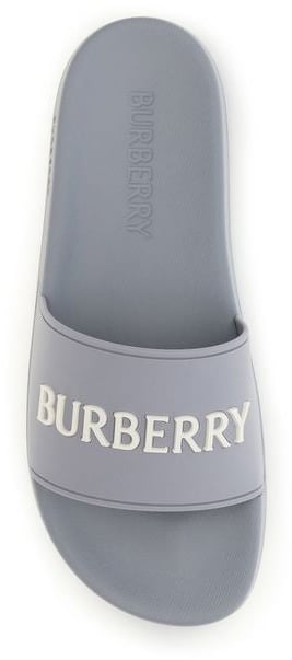 Burberry Gray Rubber Slides