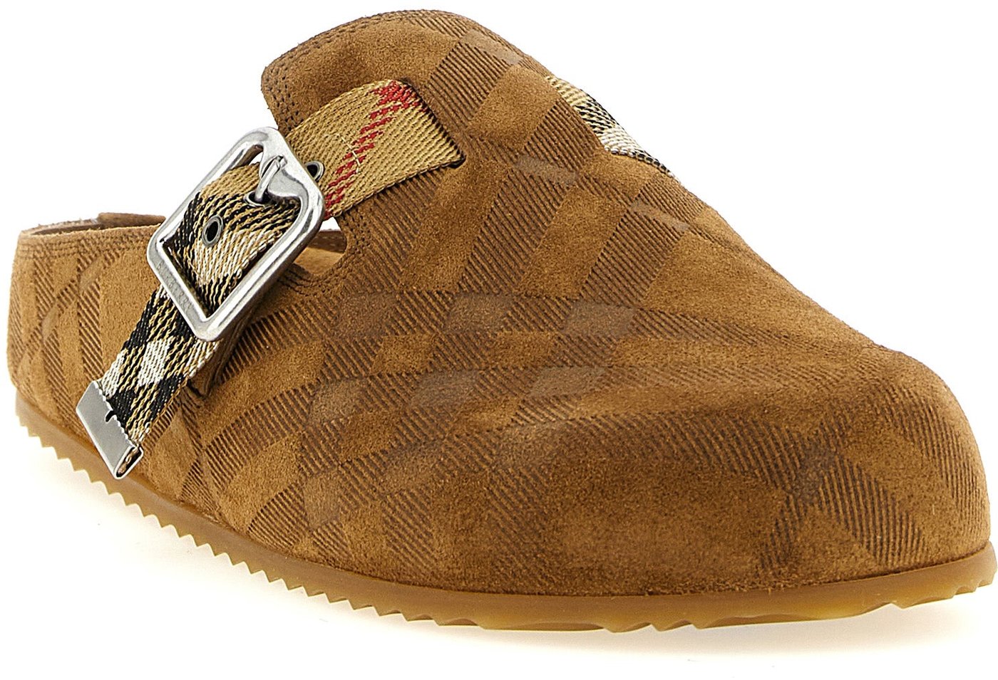 Burberry Brown Leather Clogs