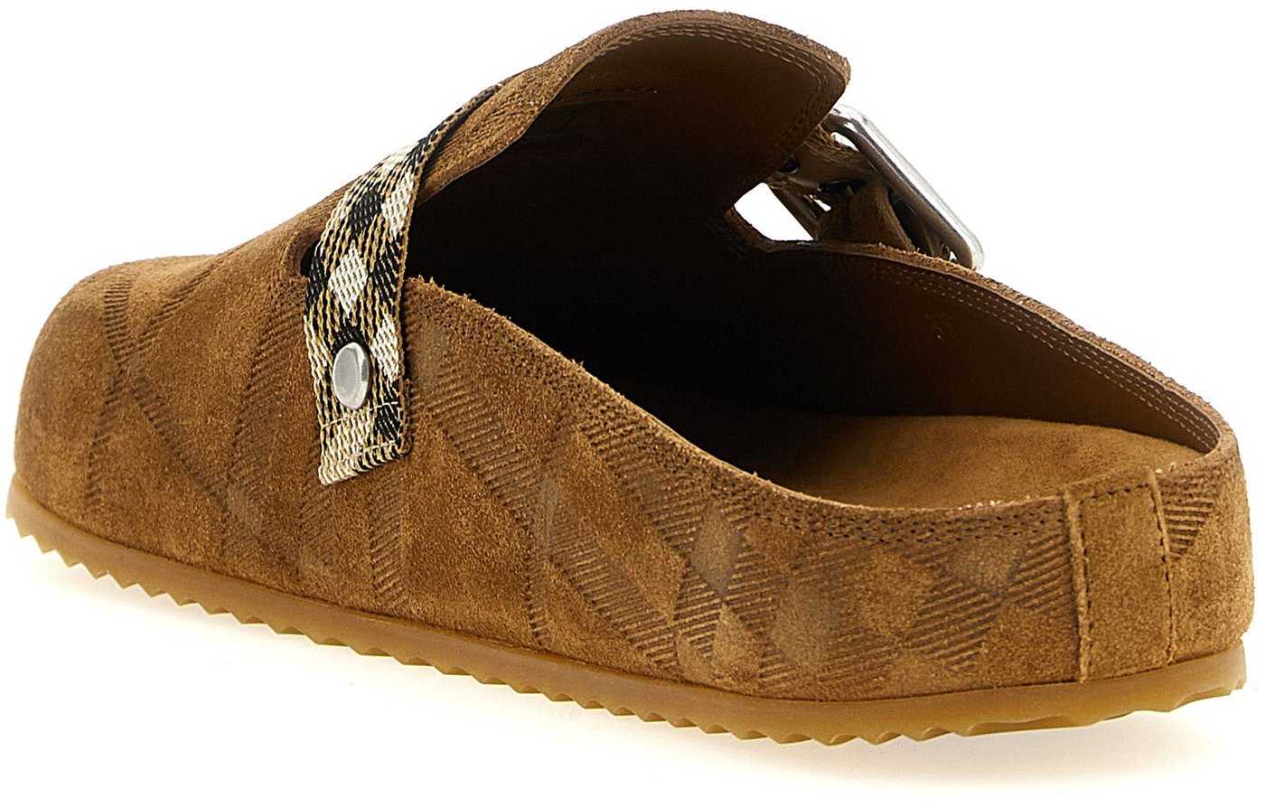 Burberry Brown Leather Clogs