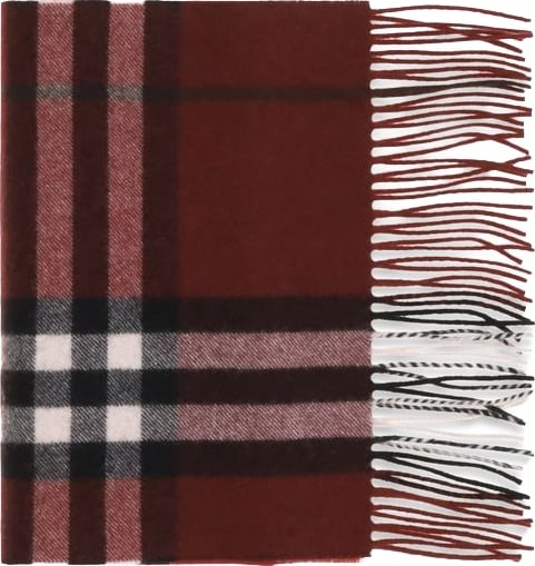 Burberry Bordeaux Cashmere Scarf