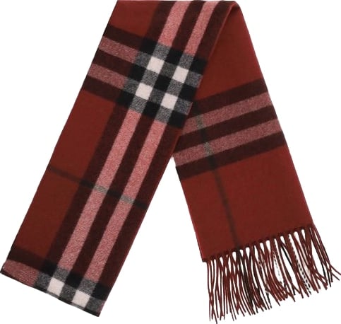 Burberry Bordeaux Cashmere Scarf
