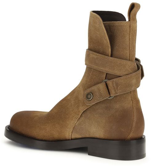 Burberry Brown Calf Leather Bos Taurus Lace-Up Boots