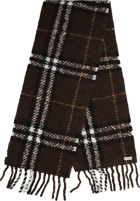 Burberry Brown Alpaca Vicugna Pacos Scarf