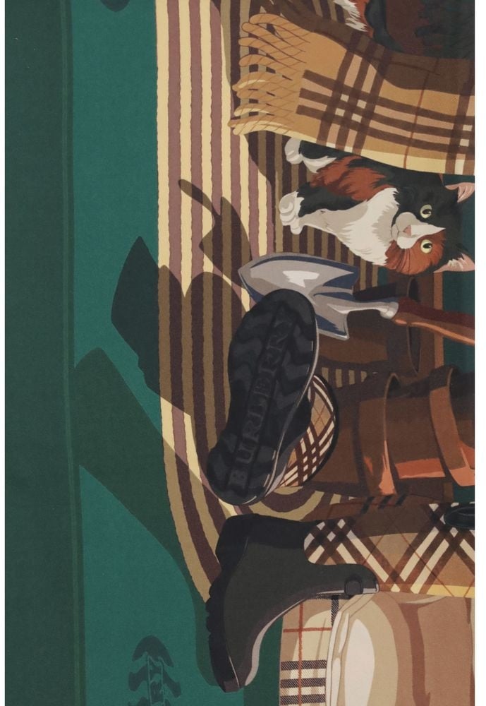 Burberry Bicolor Silk Scarf