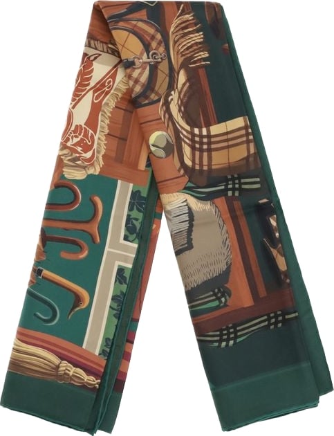 Burberry Bicolor Silk Scarf