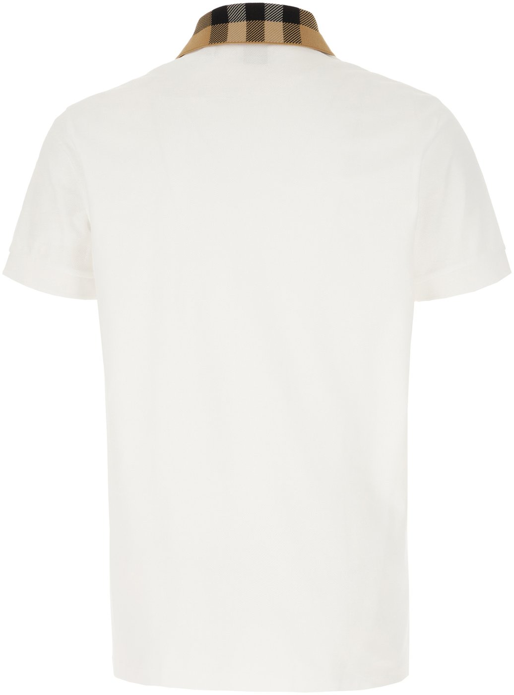 Burberry White piquet polo shirt