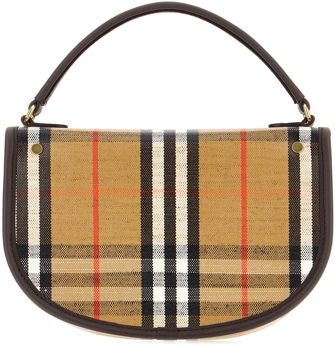 Burberry Multicolor fabric and leather handbag
