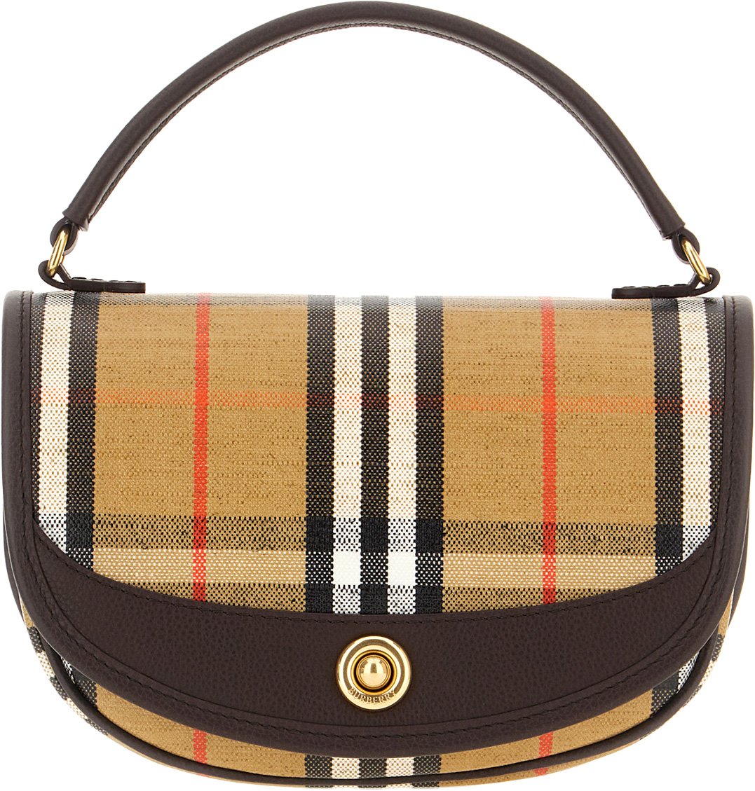 Burberry Multicolor fabric and leather handbag