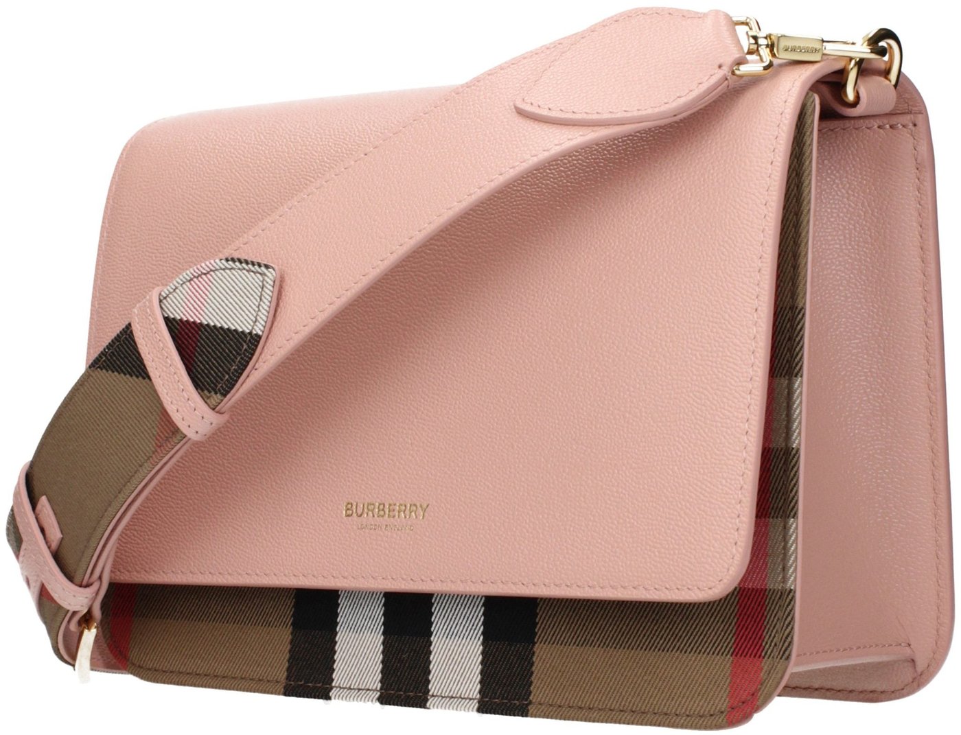 Burberry Pink Leather Crossbody Bag