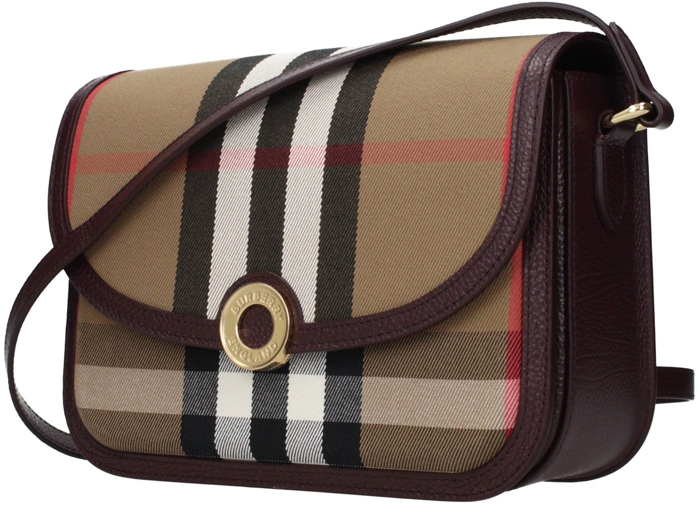 Burberry Brown Fabric Crossbody Bag