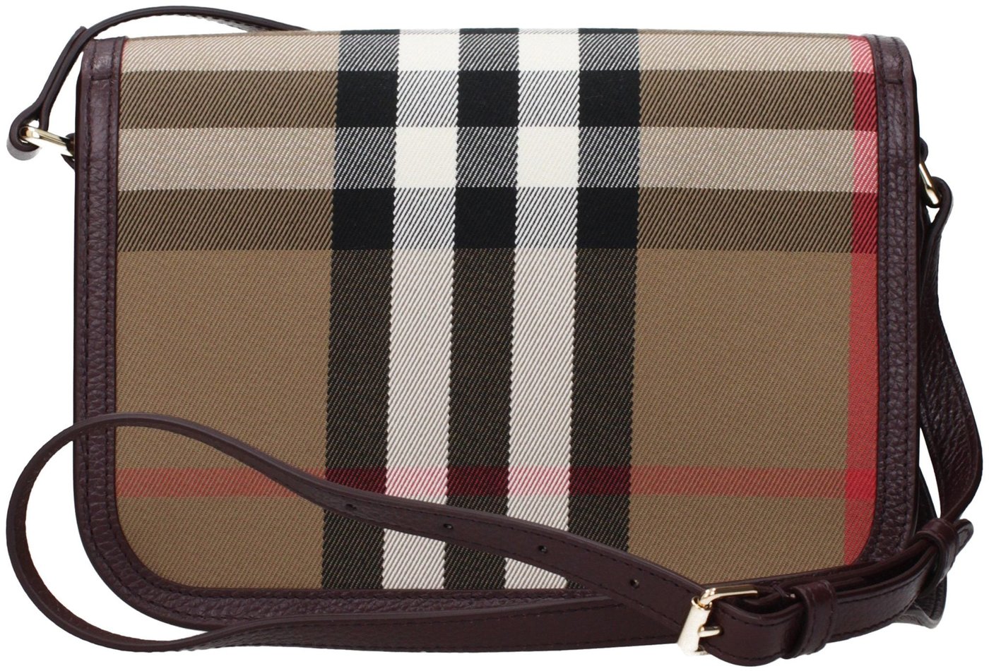 Burberry Brown Fabric Crossbody Bag