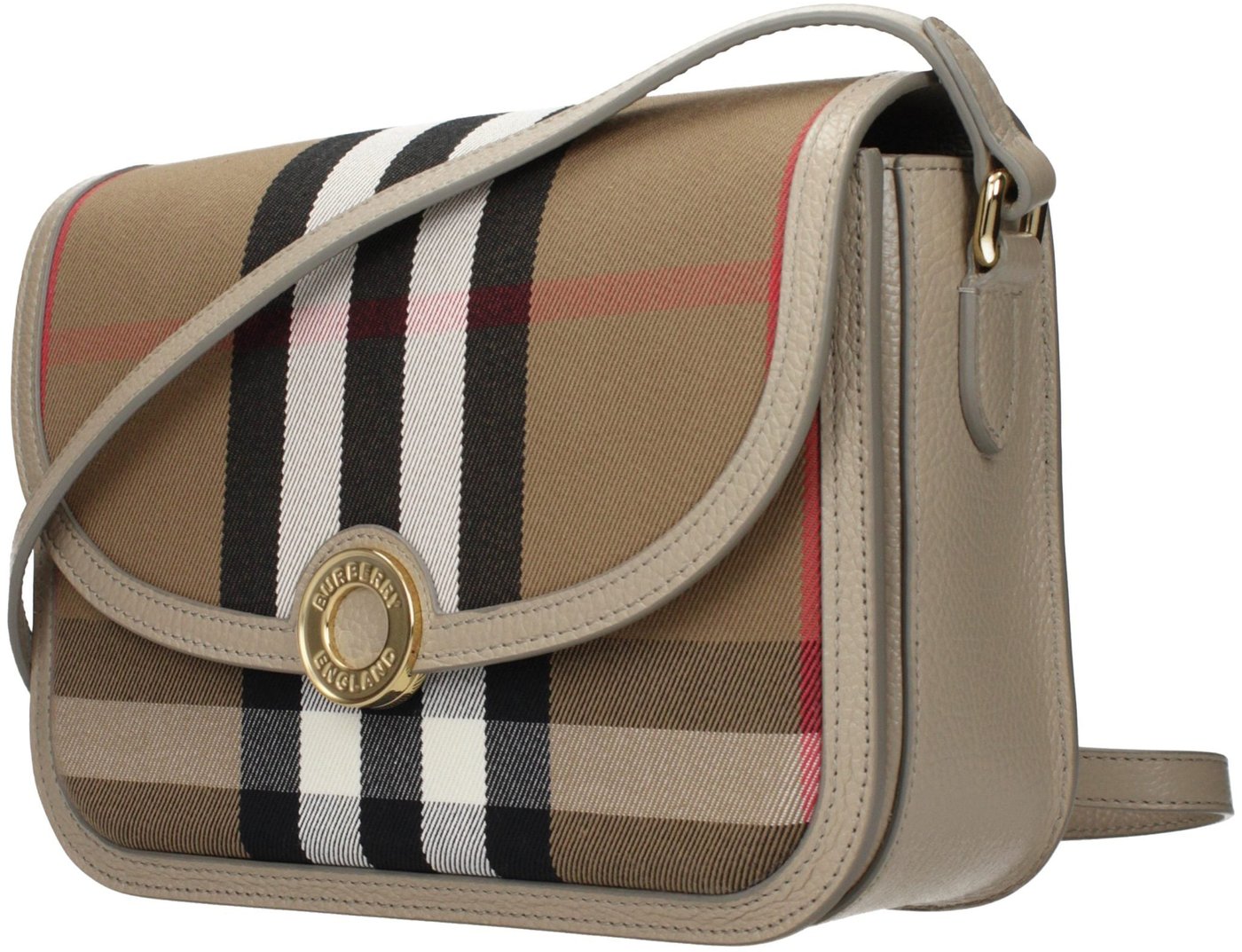 Burberry Brown Fabric Crossbody Bag
