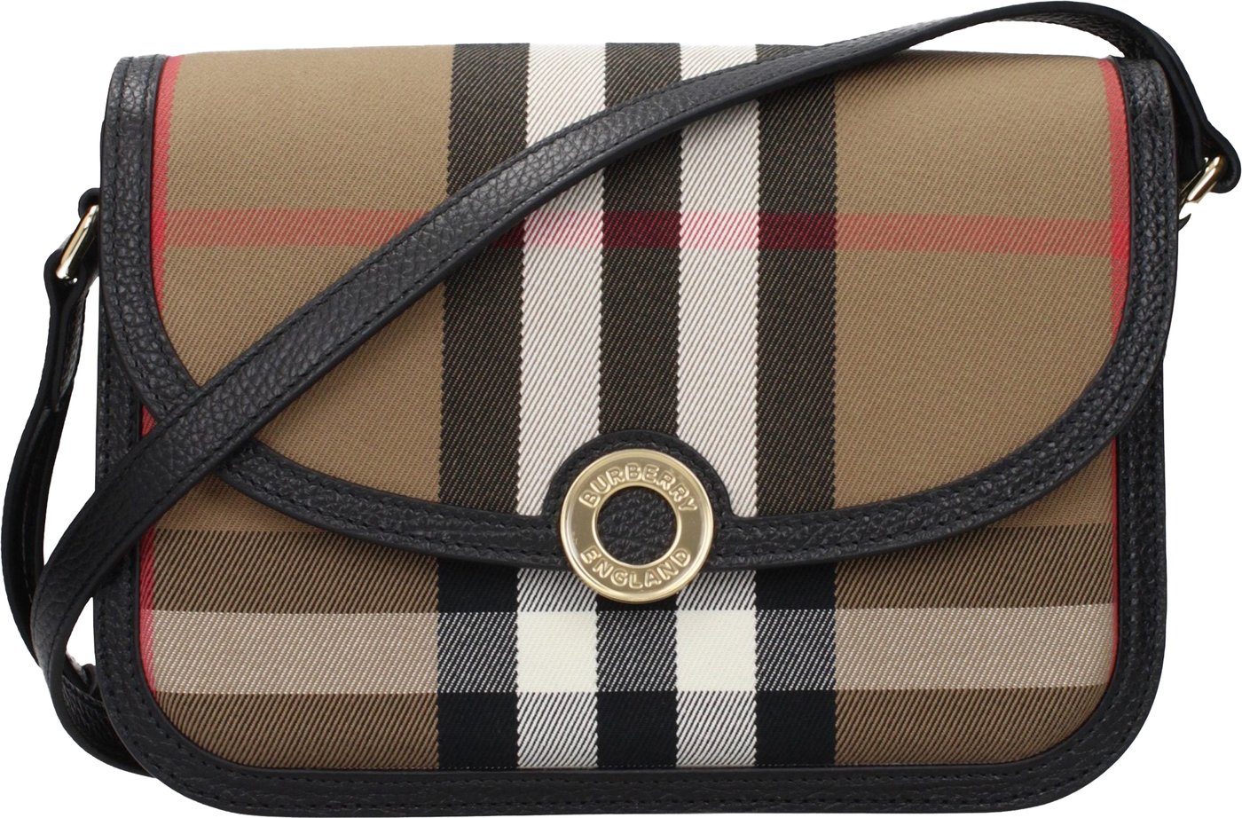 Burberry Brown Fabric Crossbody Bag