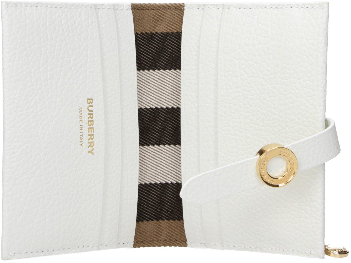 Burberry White Leather Wallet