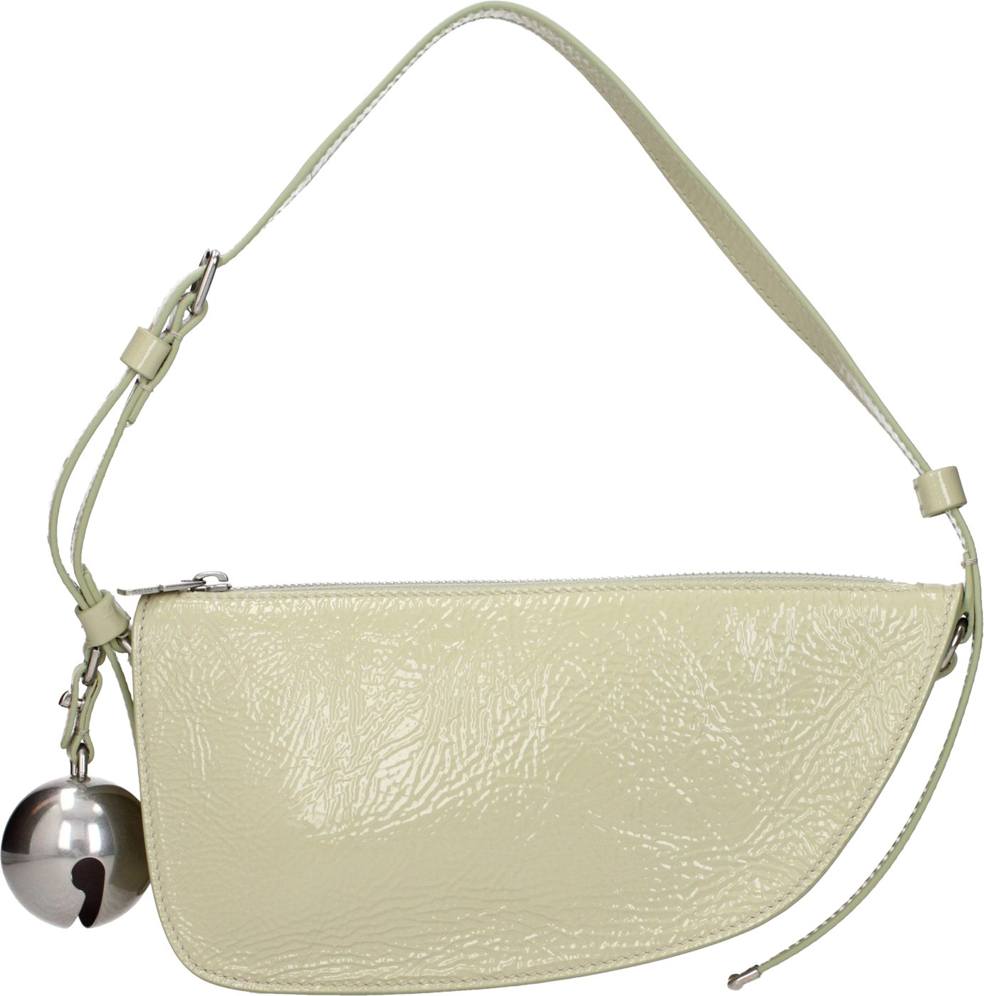 Burberry Green Leather Shoulder Bag