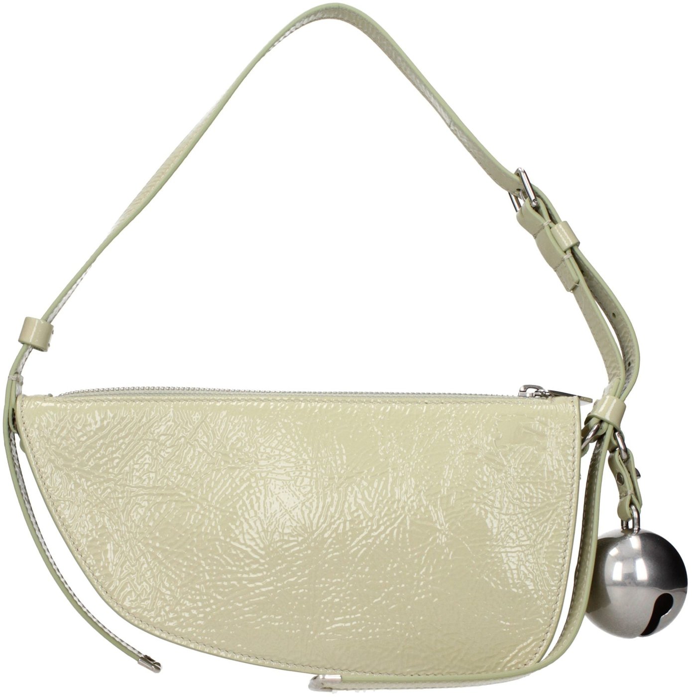 Burberry Green Leather Shoulder Bag