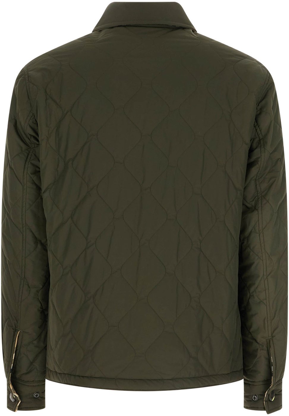 Burberry Khaki green nylon Brighton padded jacket