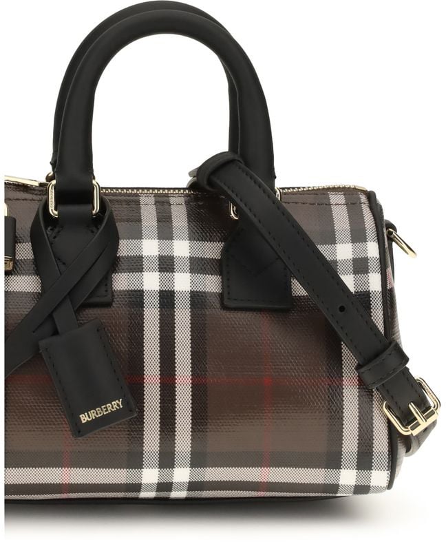 Burberry Brown Cotton Handbag