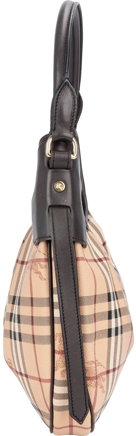 Burberry Haymarket Check Hobo Shoulder Bag
