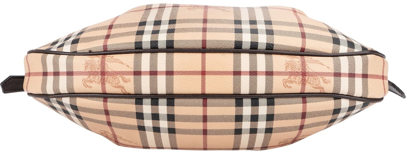 Burberry Haymarket Check Hobo Shoulder Bag