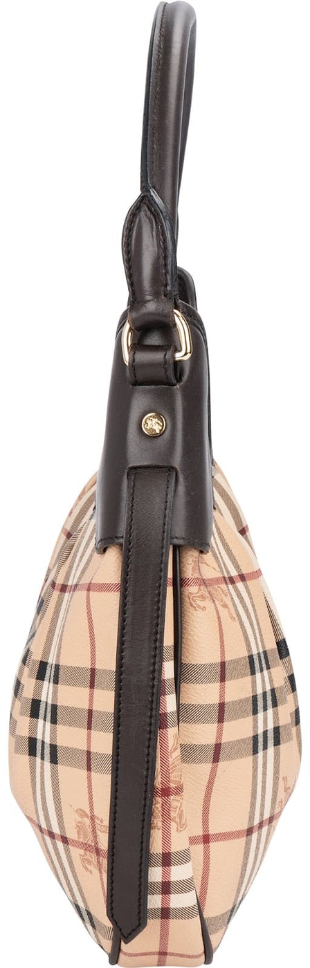 Burberry Haymarket Check Hobo Shoulder Bag