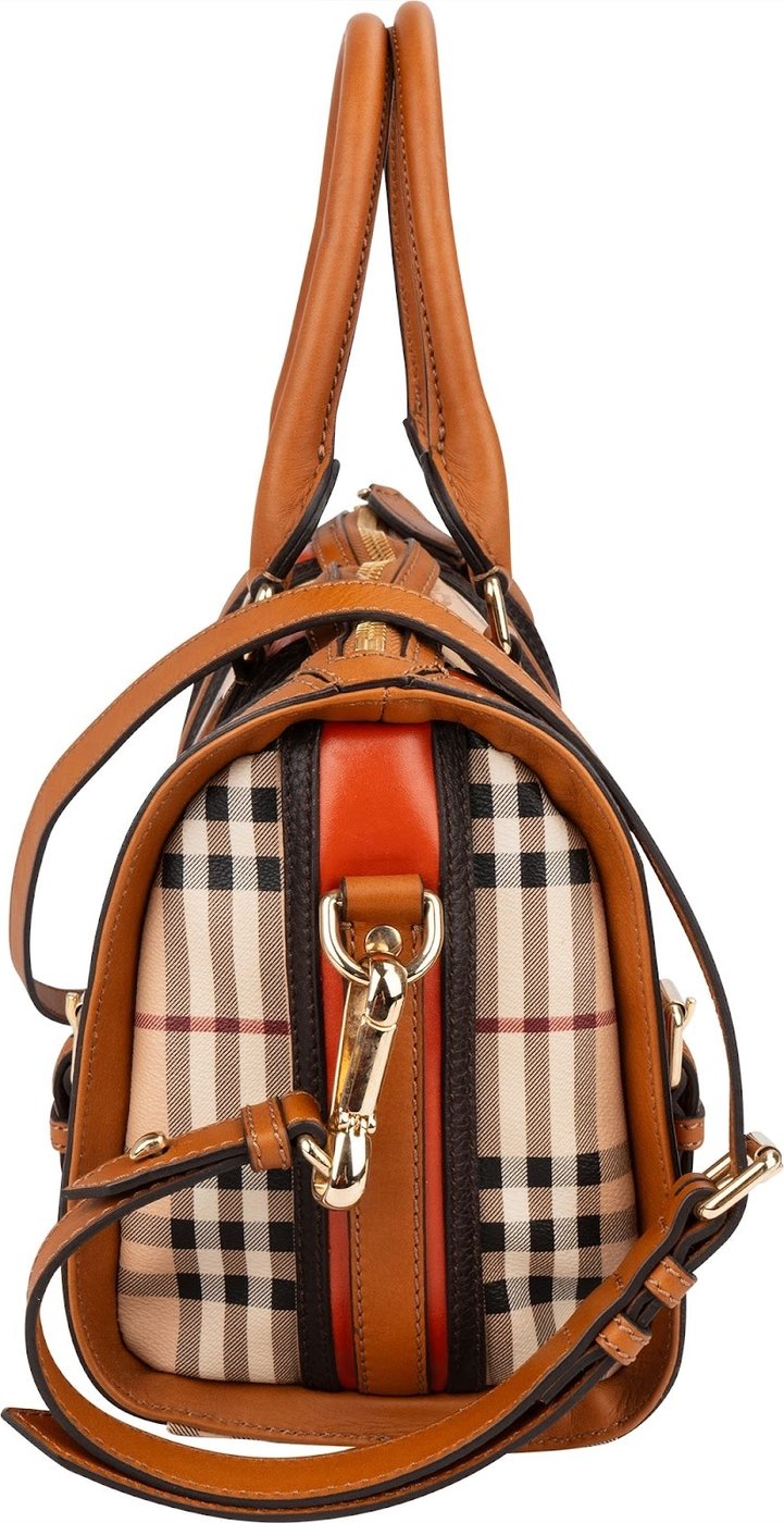 Burberry Nova-Checl Small Alchester Bowling Handbag