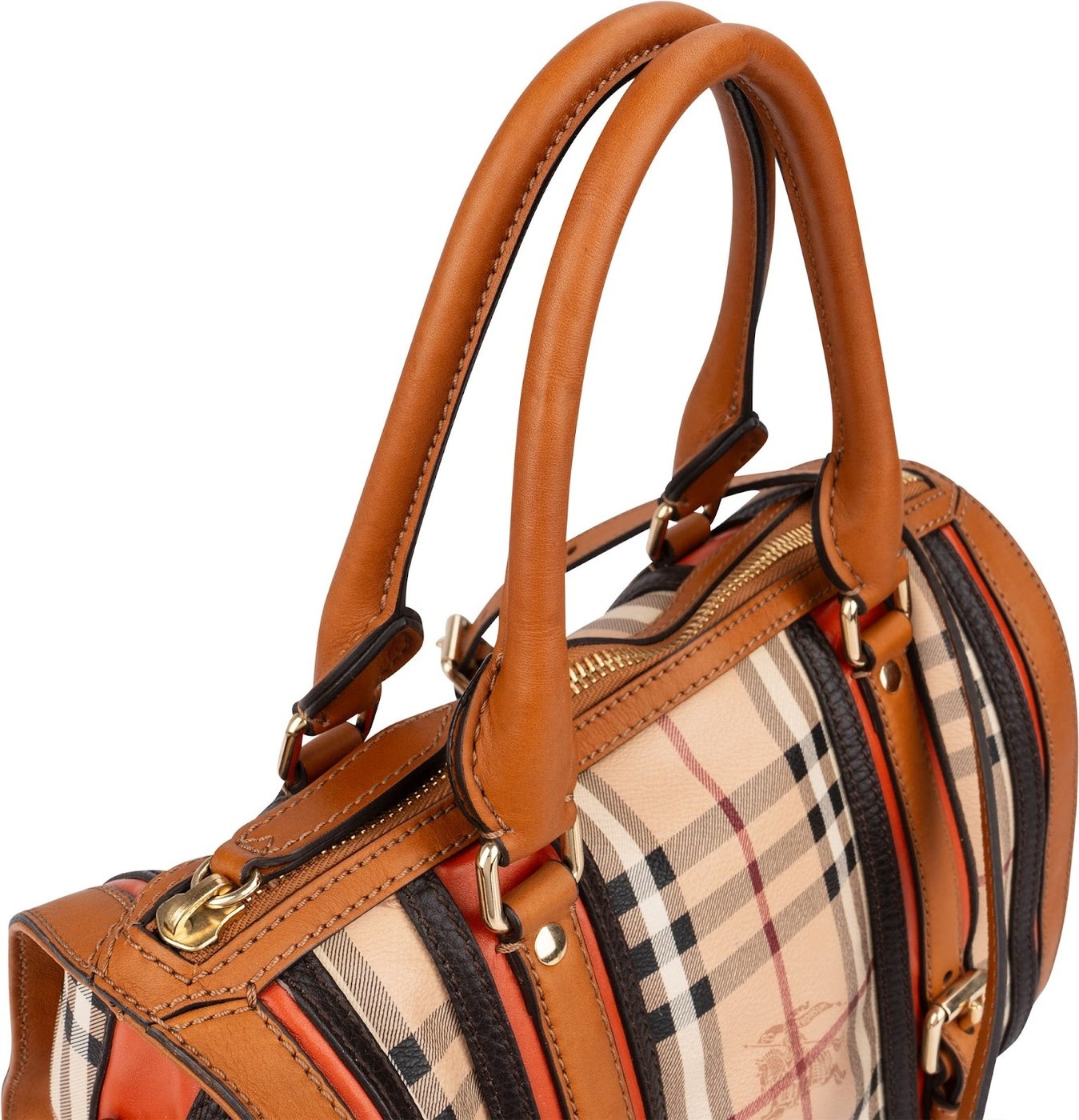 Burberry Nova-Checl Small Alchester Bowling Handbag
