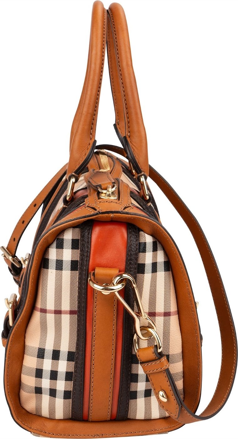 Burberry Nova-Checl Small Alchester Bowling Handbag