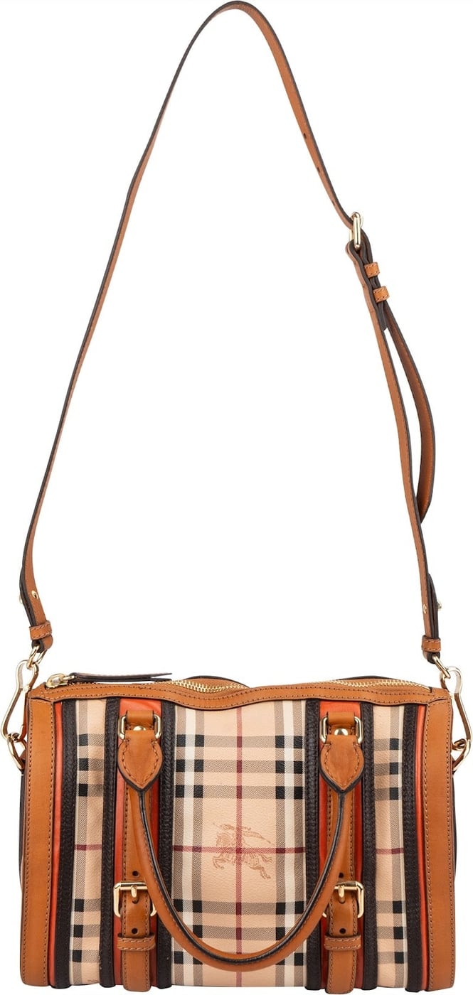 Burberry Nova-Checl Small Alchester Bowling Handbag