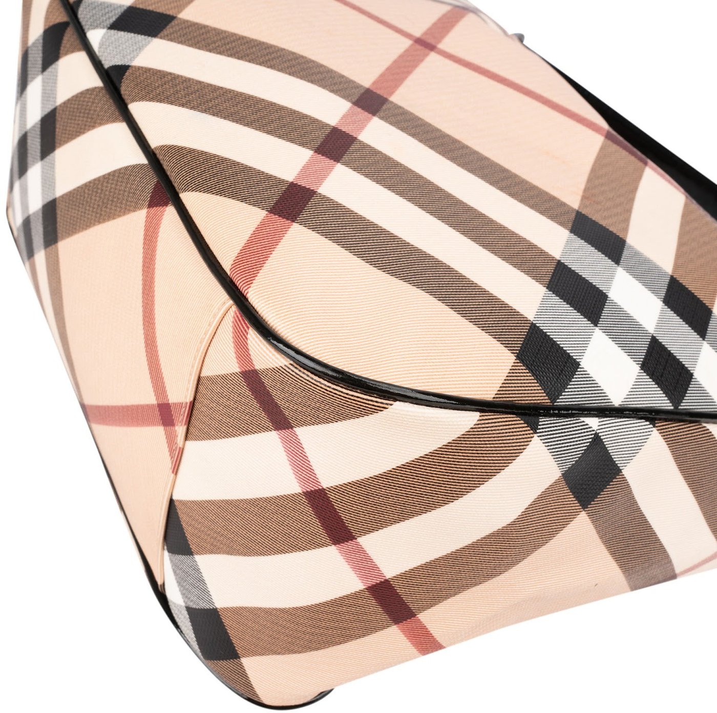 Burberry Nova-Check Monogram Hobo Shoulder Bag