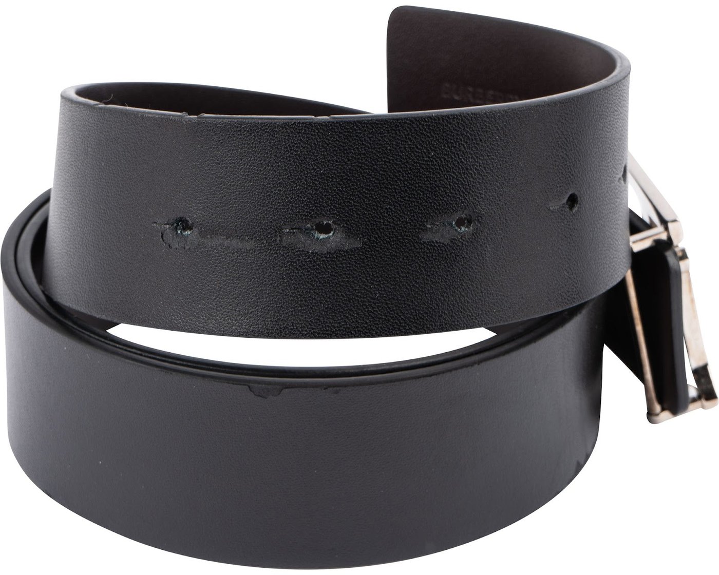 Burberry Bicolor Leather Reversible TB Belt (105/42)