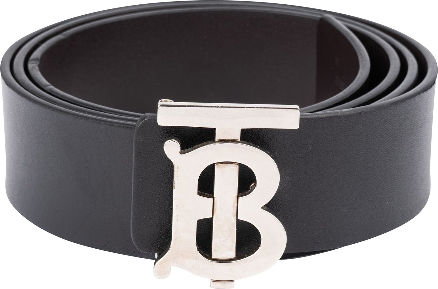Burberry Bicolor Leather Reversible TB Belt (105/42)