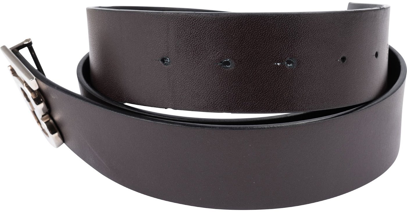 Burberry Bicolor Leather Reversible TB Belt (105/42)