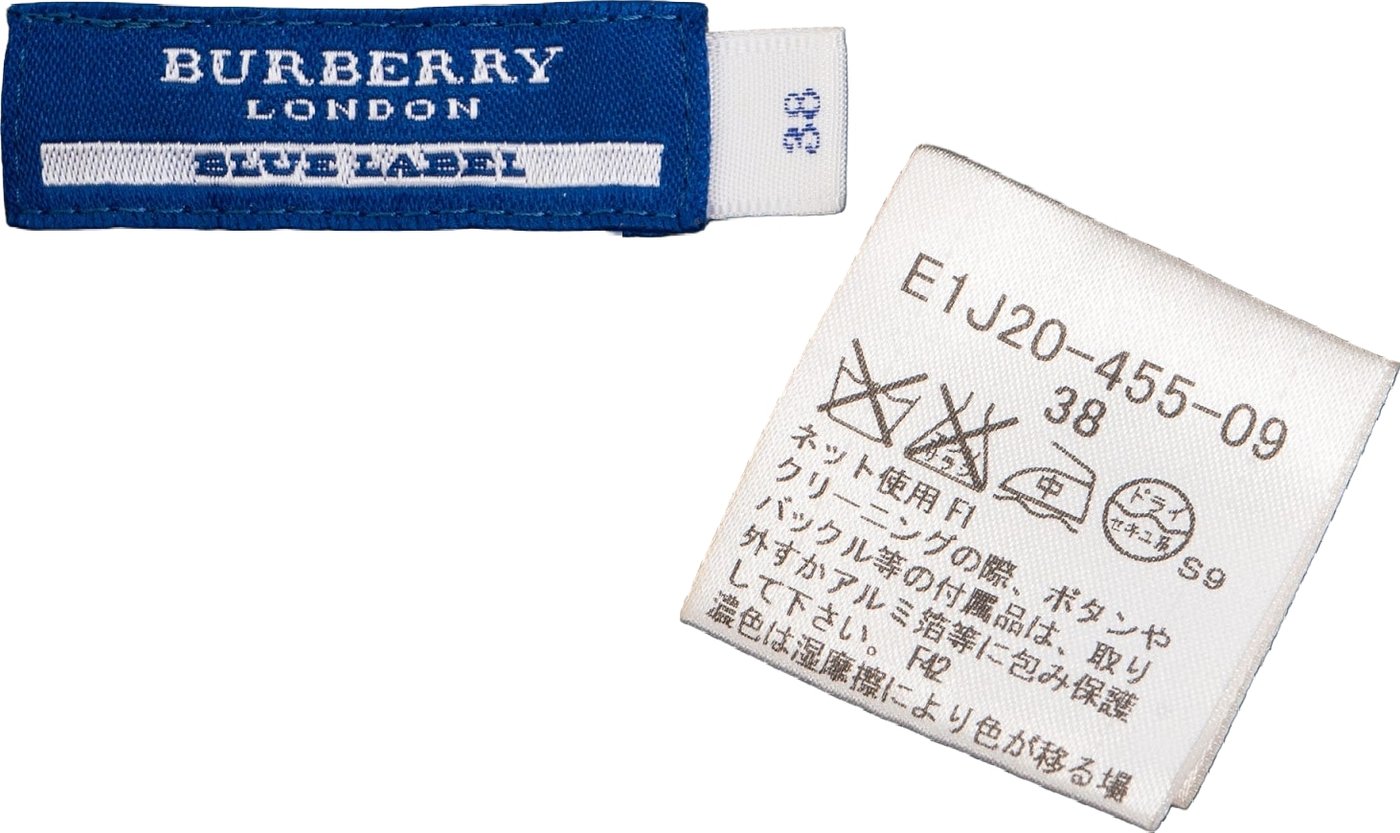 Burberry Blue Label Checked Wool Belt Longsleeve Button Up Dress (38)