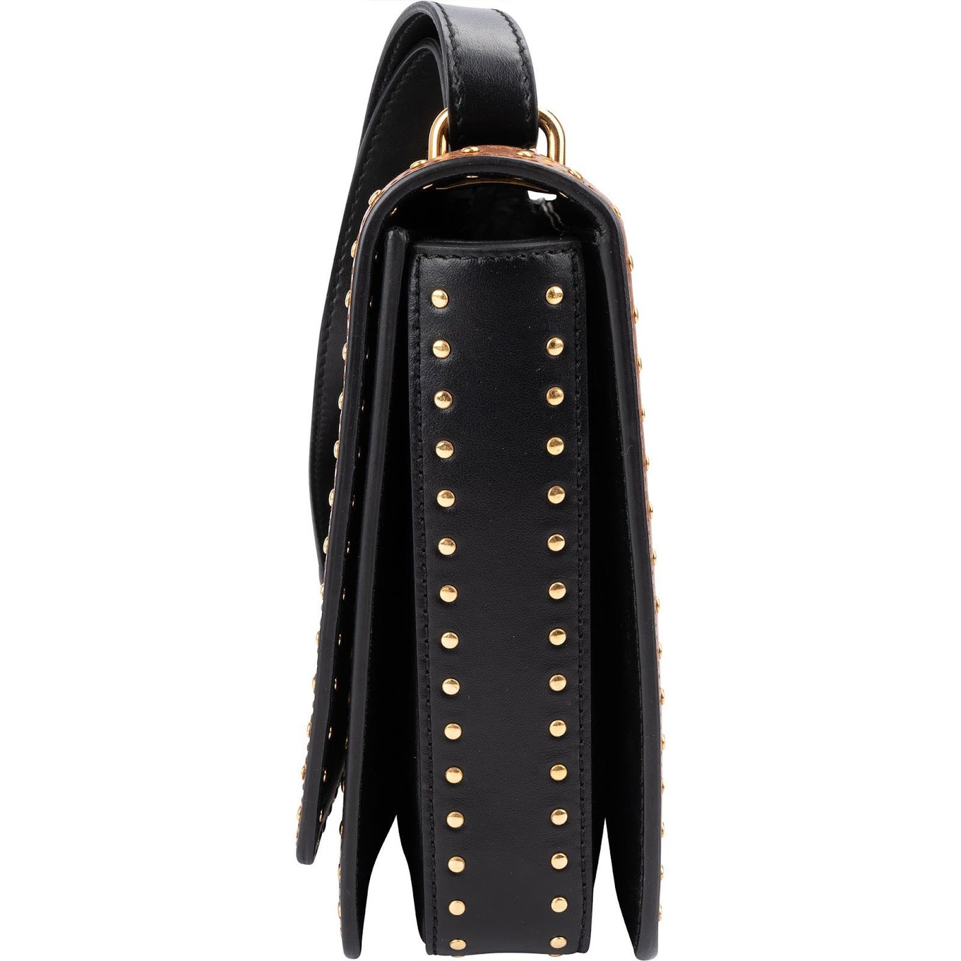 Burberry Vintage Check Studded D-Ring Crossbody Bag