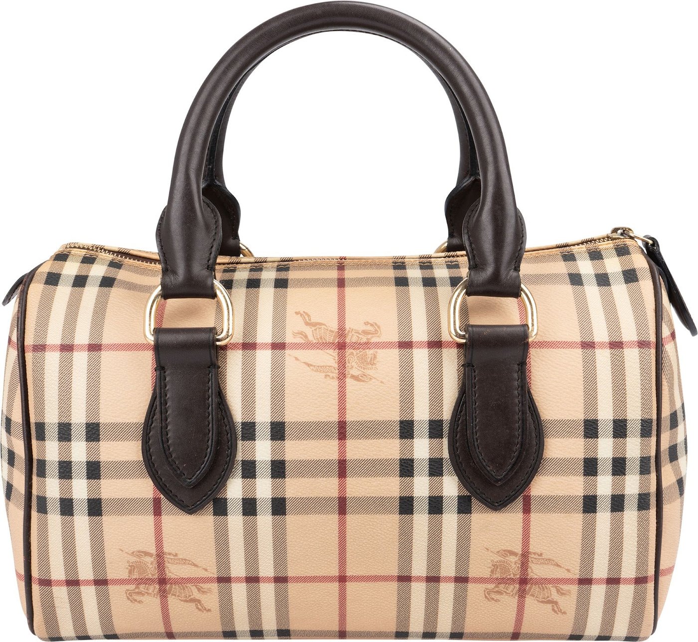 Burberry Haymarket Check Boston Handbag