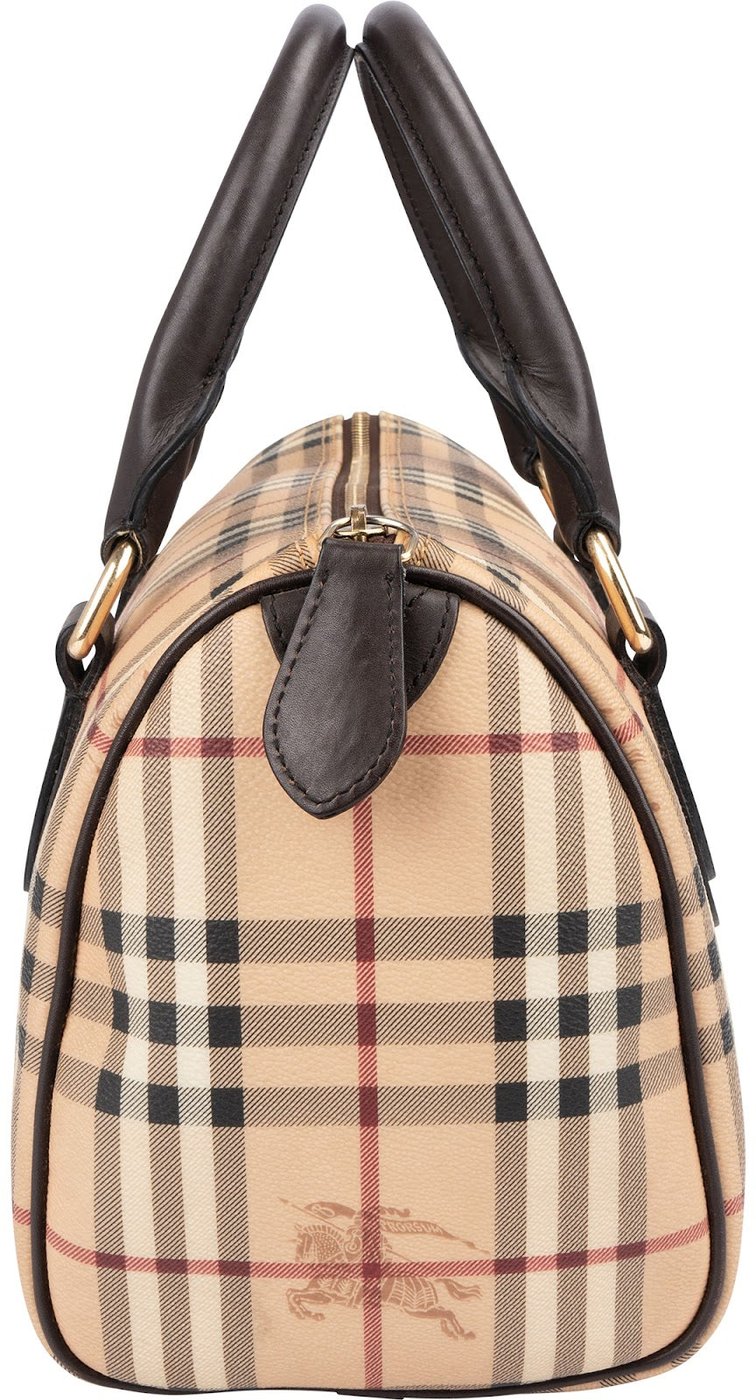 Burberry Haymarket Check Boston Handbag