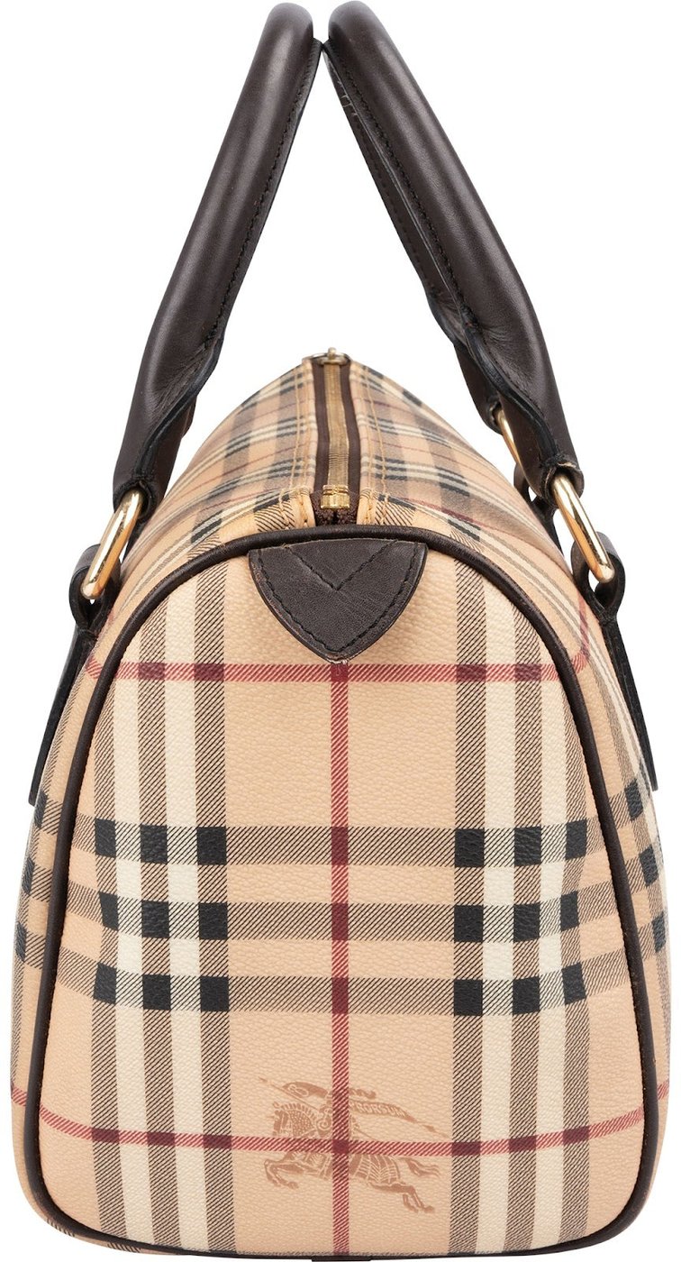 Burberry Haymarket Check Boston Handbag