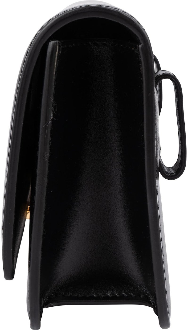 Burberry Black Leather TB Belt Handbag
