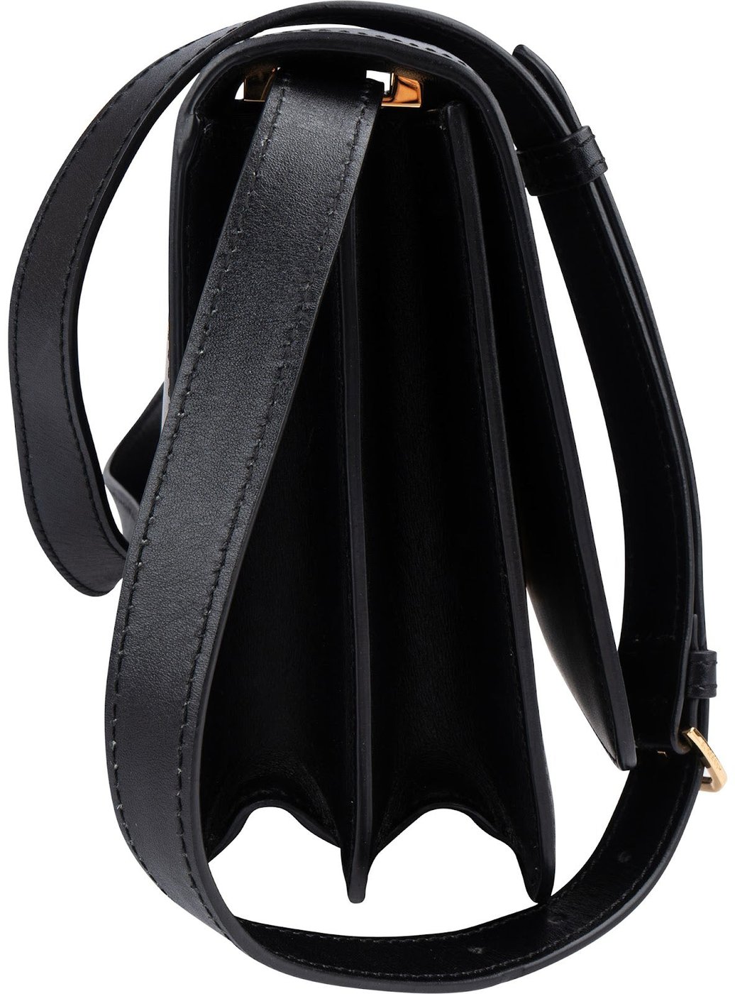 Burberry Calfskin Box Leather TB Crossbody Bag