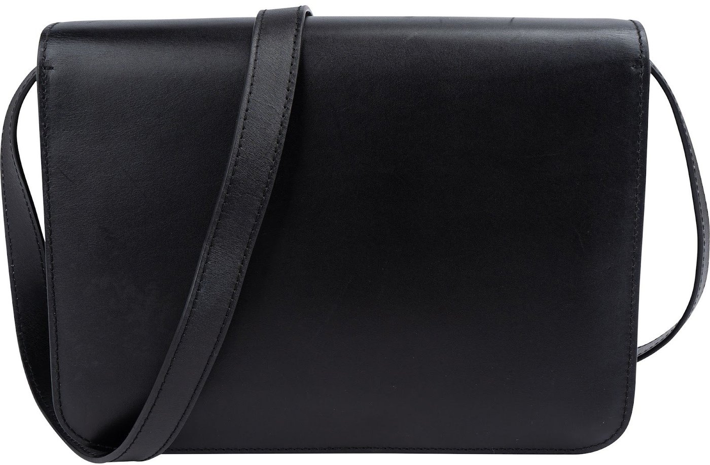 Burberry Calfskin Box Leather TB Crossbody Bag