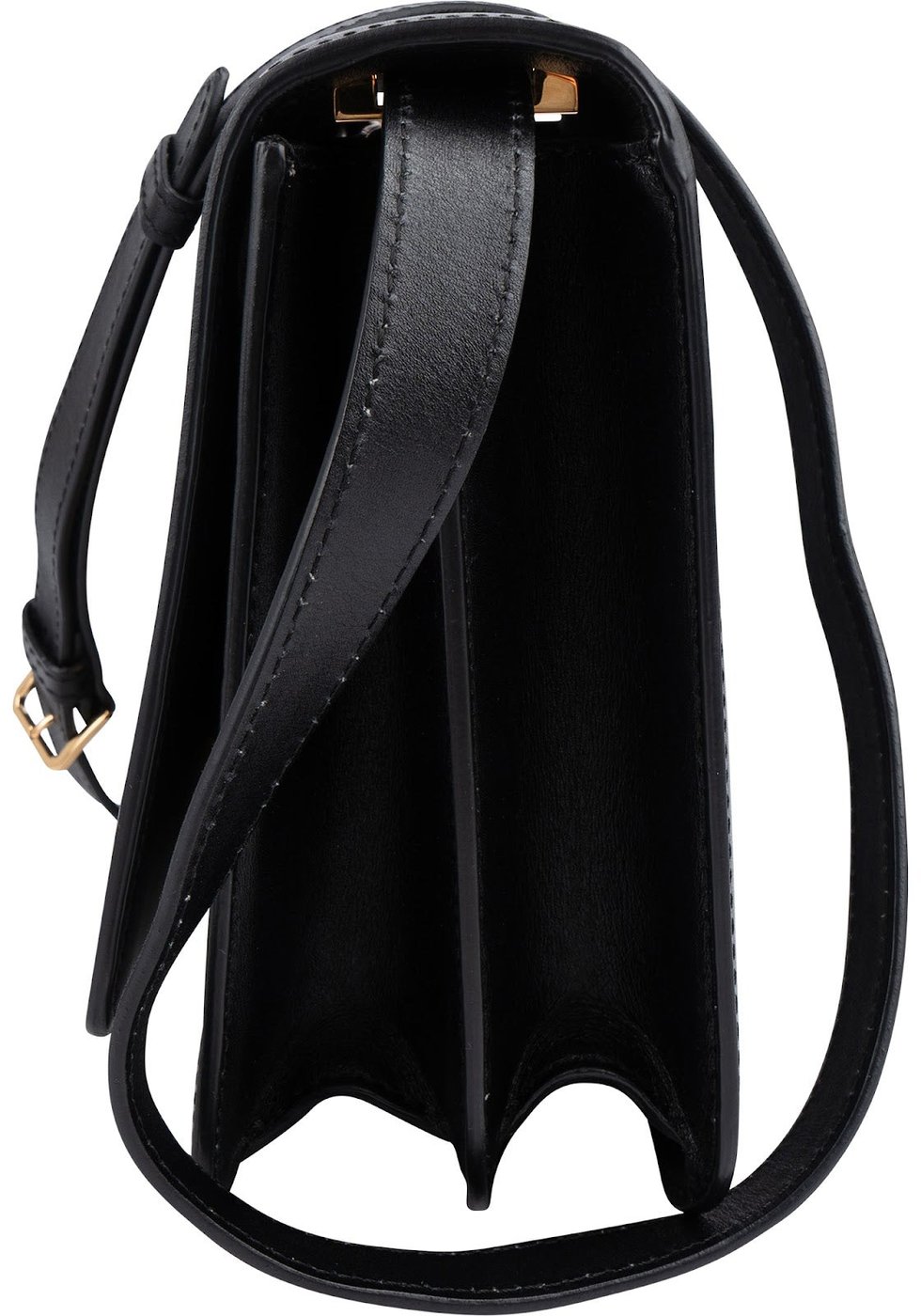 Burberry Calfskin Box Leather TB Crossbody Bag